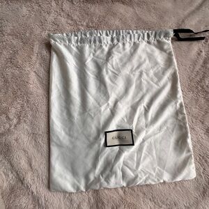 Gucci White Satin Storage Bag